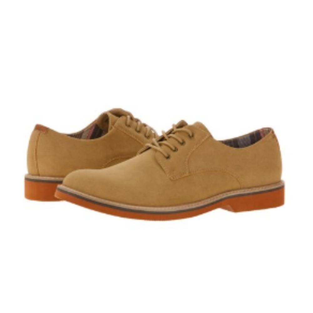 NWT Mens Casual "Oxford" Faux Suede Shoes